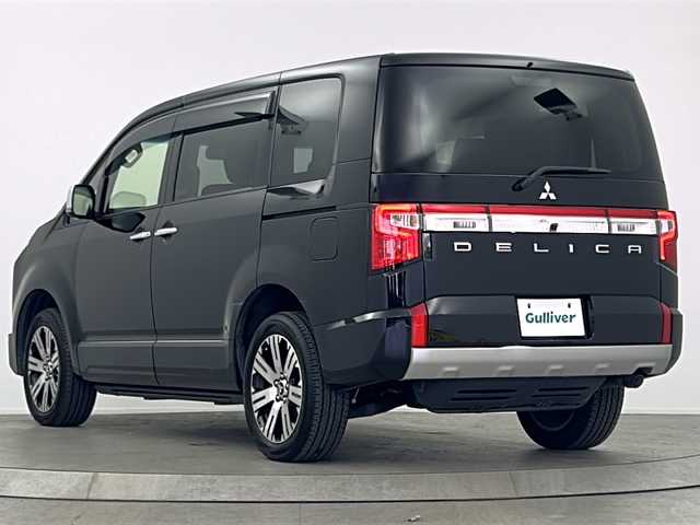 三菱 デリカＤ：５ P 大阪府 2022(令4)年 4.2万km アメジストブラック ワンオーナー　/純正１０．１型ナビ　/１０．１型アルパインフリップダウンモニター　/電動ステップ　/電動リアゲート　/ＨＤＭＩ　/ＢＳＭ　/ステアリングヒーター　/アラウンドビューモニター　/ステアリングスイッチ