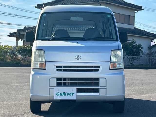 スズキ エブリイ PA 鹿児島県 2008(平20)年 7万km シルキーシルバーメタリック 両側スライドドア/ハロゲンヘッドライト/ＨＤＤミュージックサーバー/　　CD/DVD/BT/純正フロアマット/社外12インチアルミホイール/取扱説明書/記録簿/スペアキー/ベンチシート/フルフラットシート