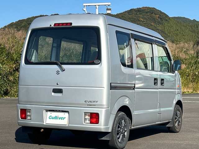 スズキ エブリイ PA 鹿児島県 2008(平20)年 7万km シルキーシルバーメタリック 両側スライドドア/ハロゲンヘッドライト/ＨＤＤミュージックサーバー/　　CD/DVD/BT/純正フロアマット/社外12インチアルミホイール/取扱説明書/記録簿/スペアキー/ベンチシート/フルフラットシート