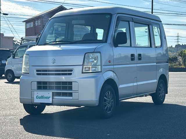 スズキ エブリイ PA 鹿児島県 2008(平20)年 7万km シルキーシルバーメタリック 両側スライドドア/ハロゲンヘッドライト/ＨＤＤミュージックサーバー/　　CD/DVD/BT/純正フロアマット/社外12インチアルミホイール/取扱説明書/記録簿/スペアキー/ベンチシート/フルフラットシート