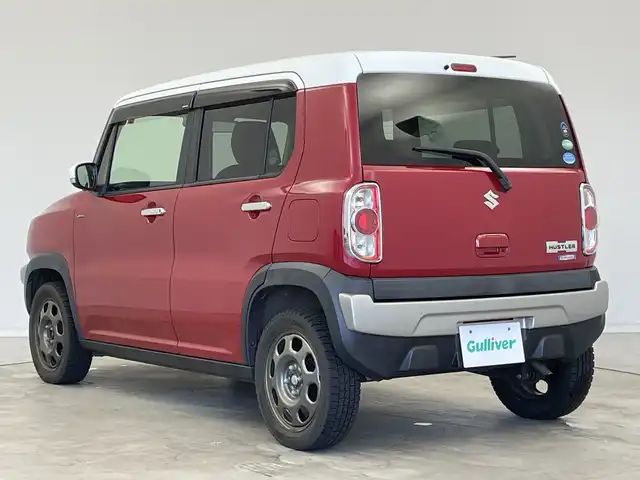 スズキ ハスラー Jスタイル Ⅱ 新潟県 2016(平28)年 6.5万km フェニックスレッドパール/ホワイト2トーンルーフ デュアルカメラブレーキサポート/社外SDナビ/(AM/FM/CD/DVD/SD/フルセグ/Bluetooth)/前席シートヒーター/純正アルミホイール付夏タイヤ積込/アイドリングストップ/ステアリングリモコン/ドアバイザー/フロントフォグライト/スマートキー/ETC