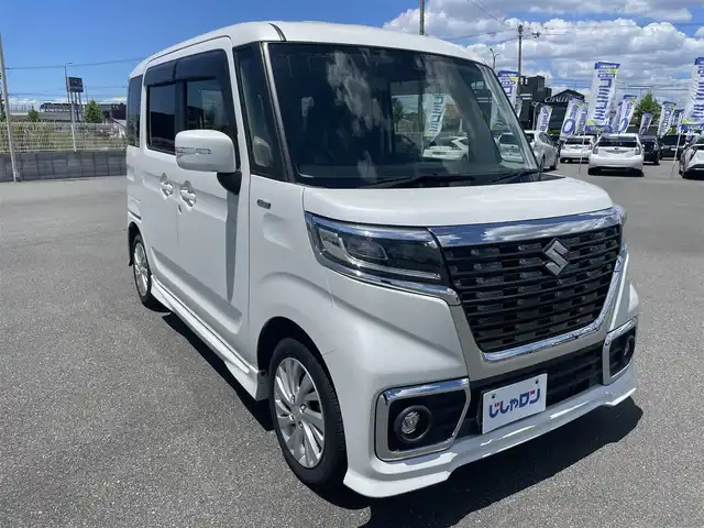 スズキ スペーシア カスタム HYBRID GS 大阪府 2018(平30)年 5.3万km ピュアホワイトP ”(株)IDOMが運営する【じしゃロン堺店】の自社ローン専用車両になります。/こちらは現金またはオートローンご利用時の価格です。自社ローンご希望の方は別途その旨お申付け下さい”
