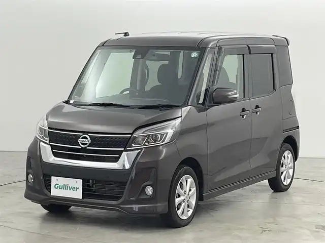 日産 デイズ ルークス ハイウェイスターX 福岡県 2018(平30)年 3万km アッシュブラウンM 純正ナビ／フルセグＴＶ　/アラウンドビューモニター　/ＥＴＣ　/前方ドラレコ　/コーナーセンサー　/エマージェンシーブレーキ　/レーンキープ　/アイドリングストップ　/片側パワースライドドア　/純正１４インチＡＷ