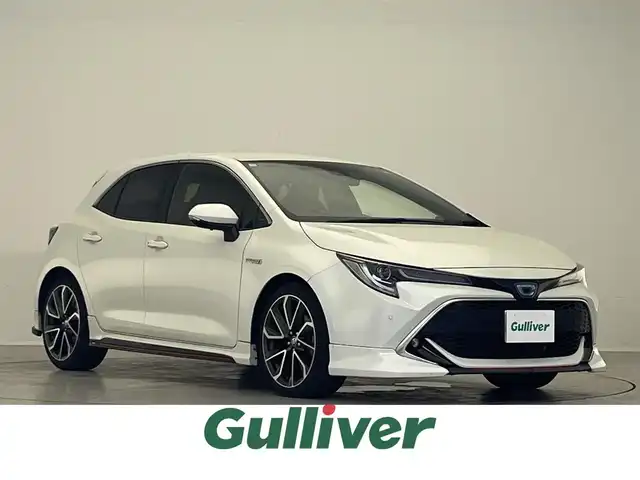 トヨタ カローラ スポーツ ハイブリッドG Z 滋賀県 2018(平30)年 2.8万km ホワイトパールクリスタルシャイン ＴＲＤエアロ/純正ナビ/Bluetooth/フルセグTV/USB/バックカメラ/ETC2.0/BSM/トヨタセーフティセンス/レーダークルーズコントロール/電動パーキング/ブレーキホールド/HUD/デジタルインナーミラー /ステアリングスイッチ/LEDヘッドライト/オートライト/フォグライト/スマートキー/プッシュスタート/純正アルミホイール