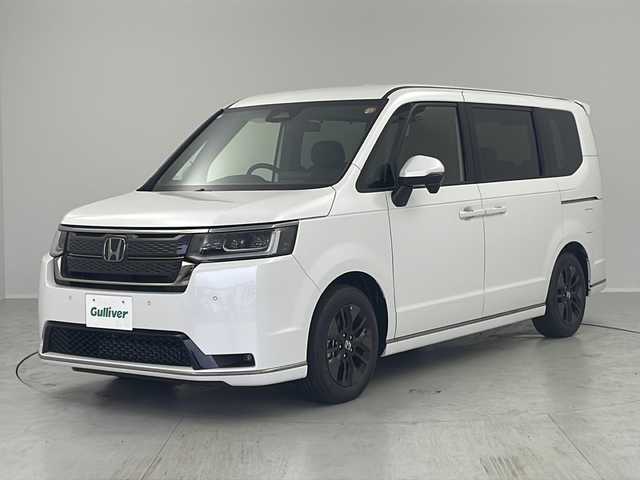 ホンダ ステップワゴン スパーダ 茨城県 2025(令7)年 0.1千km プラチナホワイトパール ワンオーナー　純正１１．４型メモリーナビ　衝突軽減ブレーキ　フルセグＴＶ　両側電動スライドドア　シートヒーター　バックカメラ　ＬＥＤライト　ＰＣＳ　クリアランスソナー　横滑り防止装置　クルコン　禁煙車