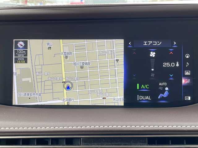 レクサス ＬＳ 500h Iパッケージ 道北・旭川 2018(平30)年 15.7万km ソニッククォーツ ・４ＷＤ/・サンルーフ/・茶革シート/・デジタルインナーミラー/・AC100V/1500Wコンセント/・プレミアムサウンドシステム/・純正２１インチアルミ/・純正ナビ/ＣＤ/ＤＶＤ/ＳＤ/フルセグ/・全方位カメラ////レクサスセーフティシステム＋Ａ////　・プリクラッシュセーフティ/　・ブラインドスポットモニター/　・パーキングサポートアラート/　・フロントクロストラフィックアラート/　・レーントレーシングアシスト/　・アクティブハイビーム/　・レーダークルーズコントロール/　・ロードサインアシスト/　・ドライバー異常時停車支援システム/　・先行車発進告知/・前席パワーシート/・前席シートヒーター/エアシート/メモリーシート/・リアシートヒーター/・リア電動サンシェード/・ヘッドアップディスプレイ/・パドルシフト/・パワートランク/・純正ドライブレコーダー/・スペアカードキー×１/・新車時保証書/取説/・ＥＴＣ
