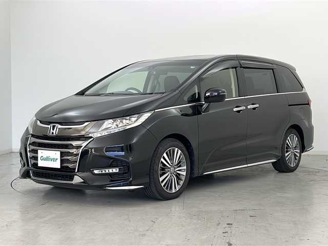 ホンダ オデッセイ アブソルート ホンダセンシング 宮城県 2018(平30)年 6.8万km クリスタルブラックパール 両側パワースライドドア　/ハーフレザーシート　/ホンダセンシング/・衝突軽減ブレーキ/・レーンキープアシスト/・アダプティブクルーズコントロール/・標識認識機能/・先行車発進お知らせ/純正9型ナビ　/・CD.DVD.BT.SD.HDMI/バックカメラ　/フルセグTV/D席パワーシート　/LEDヘッドライト　/LEDフォグライト　/革巻きステアリング　/ステアリングスイッチ　/パドルシフト/ドライブレコーダー（前後）　/ビルドインETC/純正フロアマット/純正ドアバイザー/純正17インチアルミホイール/アイドリングストップ/プッシュスタート/スマートキー