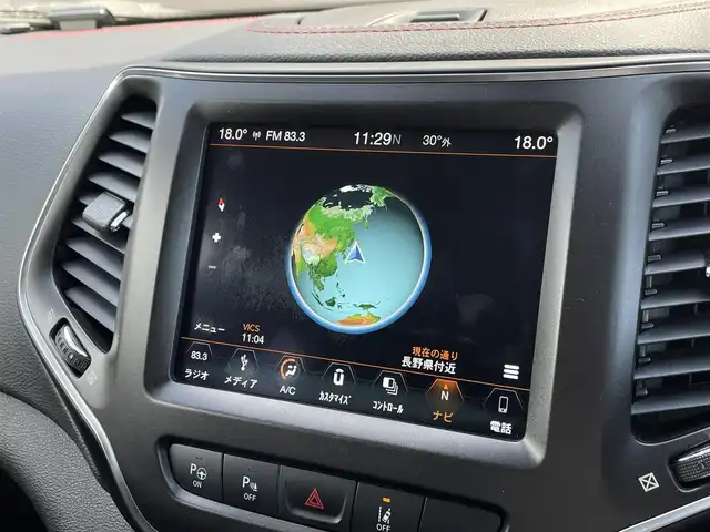 クライスラー・ジープ ジープ チェロキー トレイルホーク 長野県 2019(令1)年 3.8万km 黒 ACC　/自動追従 /レーンキープアシスト /AppleCarPlay /パーキングアシスト /純正ナビ TV /バックカメラ /サイドカメラ /ハーフレザーシート /パワーバックドア /LEDヘッドライト /パークセンサー /ラバーマット