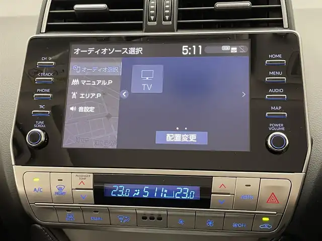 トヨタ ランドクルーザー プラド TX Lパッケージ マットブラED 愛知県 2023(令5)年 1.1万km ブラック 純正９型ＤＡナビ　ムーンルーフ　全方位カメラ　黒革　禁煙　ＥＴＣ２．０　ベンチレーション　シートヒーター　セーフティセンス　衝突軽減　ＢＳＭ　追従クルコン　ＬＥＤオートライト　ルーフレール　電動シート　ヘッドライトウォッシャー　フォグランプ