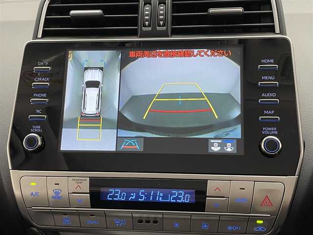 トヨタ ランドクルーザー プラド TX Lパッケージ マットブラED 愛知県 2023(令5)年 1.1万km ブラック 純正９型ＤＡナビ　ムーンルーフ　全方位カメラ　黒革　禁煙　ＥＴＣ２．０　ベンチレーション　シートヒーター　セーフティセンス　衝突軽減　ＢＳＭ　追従クルコン　ＬＥＤオートライト　ルーフレール　電動シート　ヘッドライトウォッシャー　フォグランプ　コーナーセンサー　