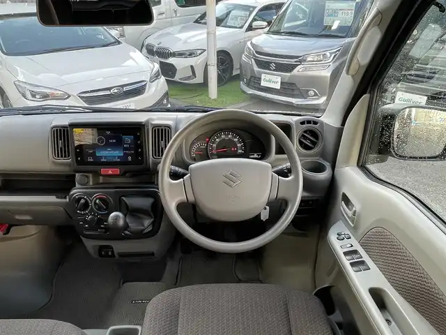スズキ エブリイ JOIN 宮城県 2024(令6)年 0.9万km モスグレーメタリック 切り替え４ＷＤ　/純正ディスプレイオーディオ　/（FM/AM、Bluetooth、USB）/バックカメラ　/追突軽減システム/レーンアシスト/コーナーセンサー　/オートライト/フォグランプ　/ワンオーナー/保証書/取扱説明書/D席シートヒーター/電動格納ミラー/純正フロアマット/ヘッドライトレベライザー/リモコンキー