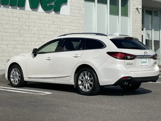 マツダ アテンザ ワゴン XD 宮崎県 2014(平26)年 7.9万km スノーフレイクホワイトパールマイカ 純正ナビ（GA9K3）/（DVD再生有り）/純正アルミホイール/純正フロアマット/クルーズコントロール/バックカメラ/ルーフレール/純正LEDヘッドライト/MTモード付AT/スマートキー/パワーステアリング/パワーウィンドウ/ABS/ETC/フルセグ/コーナーセンサー