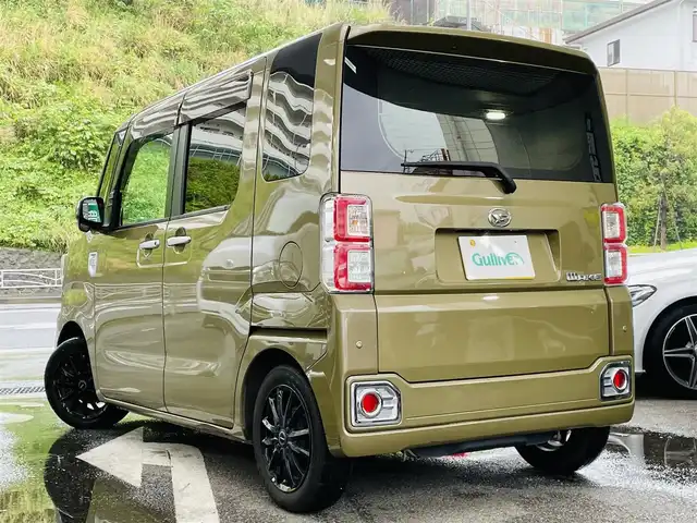 ダイハツ ウェイク G ターボ　レジャーエディション SA Ⅱ 神奈川県 2016(平28)年 17.2万km オフビートカーキM 登録時走行距離171736km/ワンオーナー/純正メモリナビ/　【CD/ワンセグTV】/バックカメラ/衝突被害軽減ブレーキ/横滑り防止/両側パワースライドドア/シートヒーター/コーナー、バックセンサー/ビルトインETC/オートライト/純正HIDライト/フォグランプ/スマートキー/プッシュスタート/アイドリングストップ/社外アルミホイール 14インチ/ドアバイザー/ロールサンシェード/リアプライバシーガラス/保証書/取扱説明書