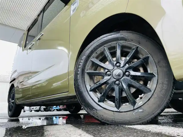 ダイハツ ウェイク G ターボ　レジャーエディション SA Ⅱ 神奈川県 2016(平28)年 17.2万km オフビートカーキM 登録時走行距離171736km/ワンオーナー/純正メモリナビ/　【CD/ワンセグTV】/バックカメラ/衝突被害軽減ブレーキ/横滑り防止/両側パワースライドドア/シートヒーター/コーナー、バックセンサー/ビルトインETC/オートライト/純正HIDライト/フォグランプ/スマートキー/プッシュスタート/アイドリングストップ/社外アルミホイール 14インチ/ドアバイザー/ロールサンシェード/リアプライバシーガラス/保証書/取扱説明書