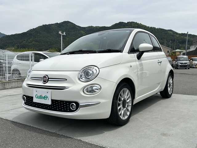 フィアット ５００ スカッコ 山梨県 2017(平29)年 5.1万km ビアンコ・ガーラ ガラスルーフ/beatsスピーカー/社外ナビ/フルセグTV/BT/DVD/CD/ドライブレコーダー前後/純正アルミホイール15インチ/ステアリングリモコン/純正スタッドレス/純正ナビ/積み込み/純正フロアマット/リモコンキー/スペアキー1本