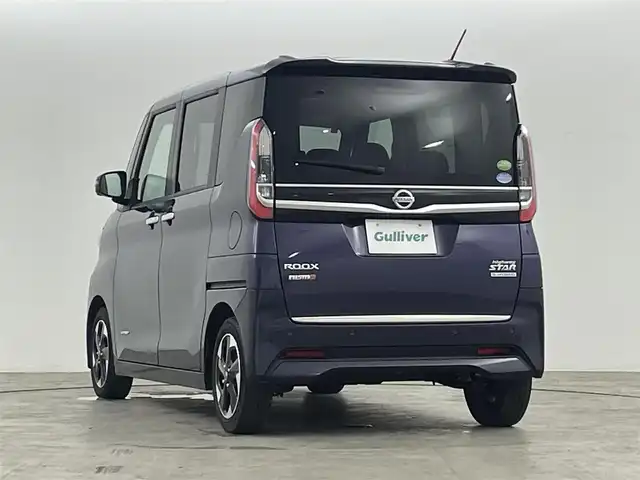 日産 ルークス HWS X プロパイロットED 福島県 2021(令3)年 3万km アメジストパープル エマージェンシー/・プロパイロット/・エマージェンシーブレーキ/・車線逸脱警報装置/・踏み間違い防止装置/純正大画面ナビ/・型番：MM320D-L/・フルセグTV/Bluetooth/CD/DVD/・アラウンドビューモニター/・ETC/アイドリングストップ/電子パーキング/・オートホールド/両側パワースライドドア/ステアリングリモコン/プッシュスタート/・スマートキー/・スペアキー/LEDヘッドライト/・オートライト/・フォグライト/電動格納ミラー/純正フロアマット