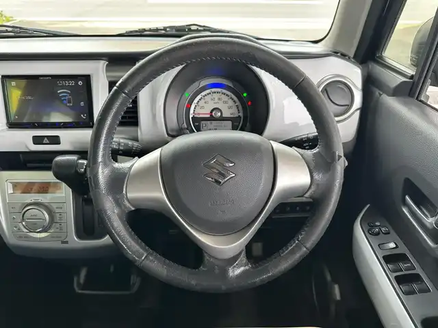 スズキ ハスラー X 茨城県 2014(平26)年 13.4万km ブルーイッシュブラックパール3 社外ディスプレーオーディオ/Bluetooth/CD/DVD/ETC/HIDヘッドライト/フォグライト/オートライト/運転席シートヒーター/スマートキー/エンジンプッシュスタート/キーレス/純正15インチアルミホイール/取扱説明書/新車時保証書