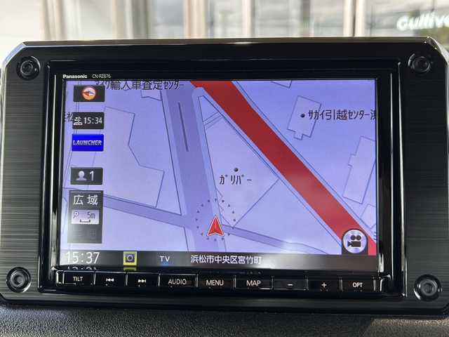 スズキ ジムニー XC 静岡県 2022(令4)年 2.3万km ジャングルグリーン スズキセーフティサポート/・衝突軽減ブレーキ/・レーンキープアシスト/純正ナビ/・フルセグTV/・CD/DVD/Bluetooth/ラジオ/主要装備/・バックカメラ　/・ドライブレコーダー前後　/・ステアリングリモコン　/・ＥＴＣ/・クルーズコントロール　/・シートヒーター　/・革巻きステアリング　/・オートライト