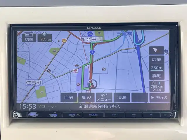 スズキ ラパン G 新潟県 2014(平26)年 5.1万km エアブルーメタリック 社外ナビ/(AM/FM/CD/DVD/ワンセグ)/バックカメラ/プッシュスタート/スマートキー/ドアバイザー