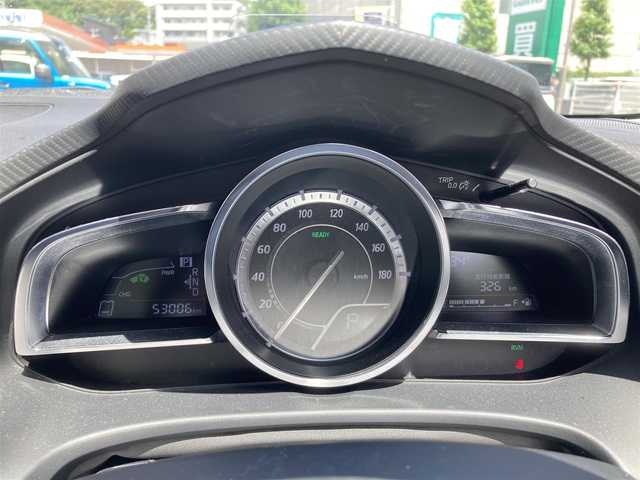 マツダ アクセラ ハイブリッド S Lパッケージ 長崎県 2015(平27)年 5.3万km ソウルレッドプレミアムメタリック 衝突被害軽減ブレーキ/レザーシート/ヘッドアップディスプレイ/メーカーOPナビ/・Bluetooth/・フルセグTV/・DVD再生/バックカメラ/ETC/パワーシート/シートヒーター/レーンキープアシスト/RVM/AFS/コーナーセンサー/HIDオートヘッドライト/フォグライト/革巻きステアリング/ステアリングスイッチ/IDOFIX