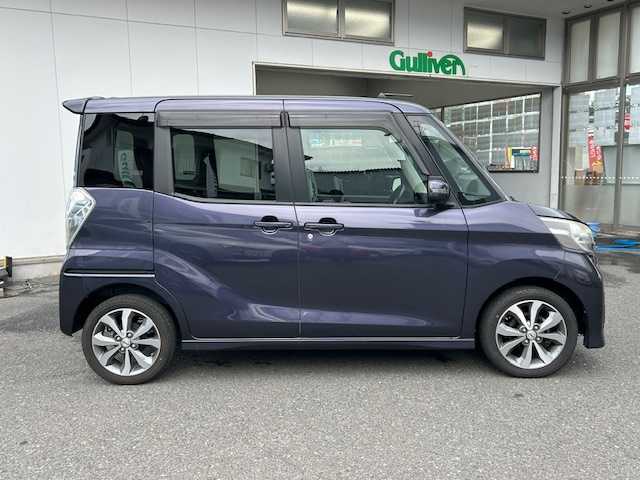 日産 デイズ ルークス ハイウェイスターX Gパッケージ 宮城県 2014(平26)年 5.1万km プレミアムパープルP ワンオーナー/純正メモリナビ/DVD/CD/BT/FM/AM/AUX/USB/i Pod/フルセグTV/全方位バックカメラ/両側パワースライドドア/ステアリングスイッチ/純正夏タイヤ15インチ/純正フロアマット/アイドリングストップ/ウィンカードアミラー/プッシュスタート/保証書・記録簿