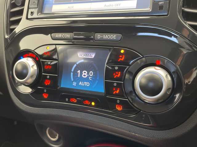 日産 ジューク 15RX パーソナライズパック 愛知県 2013(平25)年 7.2万km パッションレッド SDナビ/バックカメラ/純正アルミホイール/オートライト/ドライブレコーダー/ETC/ワンセグ/CD DVD/Bluetooth/ステアリングスイッチ/スマートキー/プッシュスタート
