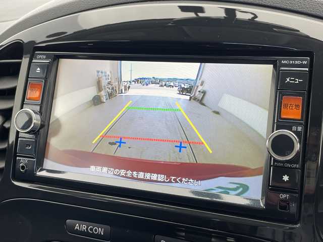 日産 ジューク 15RX パーソナライズパック 愛知県 2013(平25)年 7.2万km パッションレッド SDナビ/バックカメラ/純正アルミホイール/オートライト/ドライブレコーダー/ETC/ワンセグ/CD DVD/Bluetooth/ステアリングスイッチ/スマートキー/プッシュスタート