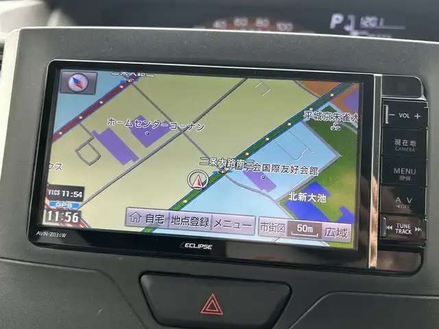 ダイハツ タント X 大分県 2014(平26)年 7.1万km ブライトシルバーメタリック ・1オーナー/・両側パワスラ/・純正ディーラーナビ(AVN-Z03iW)/BT/TV/DS//・ETC/・ドラレコ/・純正フロアマット/・電格ミラー/・オートLEDライト/・Pウィンドウ/・保証書・取説付