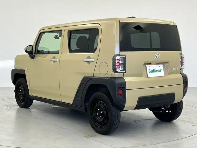 ダイハツ タフト X 愛知県 2022(令4)年 1.9万km サンドベージュメタリック スマートアシストIII/スカイフィールトップ/社外メモリーナビ/・ワンセグTV/・CD/・Bluetooth/バックカメラ/ドライブレコーダー（前後撮影）/ETC/LEDヘッドライト/ステアリングスイッチ/コーナーセンサー/レーンキープアシスト/衝突軽減ブレーキ/キーフリーシステム/アイドリングストップ