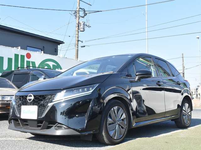 日産 ノート X 神奈川県 2022(令4)年 3.4万km スーパーブラック  ワンオーナー /全方位運転支援システム/プロパイロット/：アラウンドビューモニター/：デジタルインナーミラー/アダプティブLEDヘッドランプ/前後クリアランスソナー/メモリーナビ/：地デジ/：ワイヤレス充電器/：USBタイプC/タイプA/：HDMI/：ビルトインETC2.0/：デジタルメーター/アドバンストドライブディスプレイ/：電動パーキング/ーーーーーーーーーーーーーーーー/スマートキー2個/保証書/ナビ説/記録簿