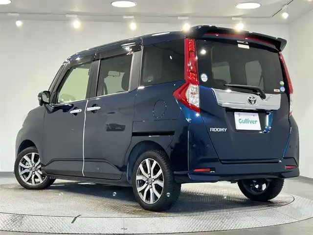 トヨタ ルーミー カスタムG－T 愛知県 2019(令1)年 4.3万km レーザーブルークリスタルシャイン 純正９インチナビ　/(Bluetooth/フルセグTV/AM/FM/SD/CD・DVD再生）/両側電動スライドドア　/衝突軽減ブレーキ　/ビルトインＥＴＣ　/ＬＥＤヘッドライト　/バックカメラ　/パーキングセンサー　/ドライブレコーダー　/クルーズコントロール　/オートハイビーム　/プッシュスタート/ -スマートキ/LEDフォグ
