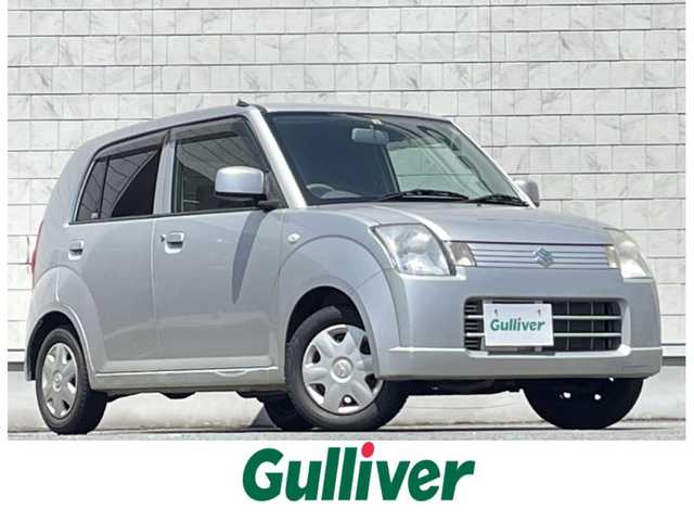 スズキ アルト GⅡ 岩手県 2008(平20)年 7.3万km シルキーシルバーメタリック 禁煙車/4WD/夏タイヤアルミ車載/オーディオ/→FM/AM/ドアバイザー/フロアマット/シガーソケット