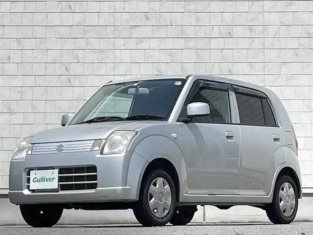 スズキ アルト GⅡ 岩手県 2008(平20)年 7.3万km シルキーシルバーメタリック 禁煙車/4WD/夏タイヤアルミ車載/オーディオ/→FM/AM/ドアバイザー/フロアマット/シガーソケット
