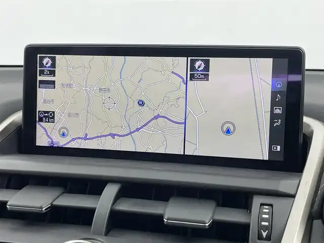 レクサス ＮＸ 300 Iパッケージ 埼玉県 2018(平30)年 4.2万km マーキュリーグレーマイカ 純正１０．１インチナビ　マルチビューモニター　黒レザー　ＢＳＭ　ビルトインＥＴＣ２．０　三眼ＬＥＤ　ステアリングヒーター　メモリシート　シートヒーター　レーダークルーズコントロール　オートライト　地デジＴＶ