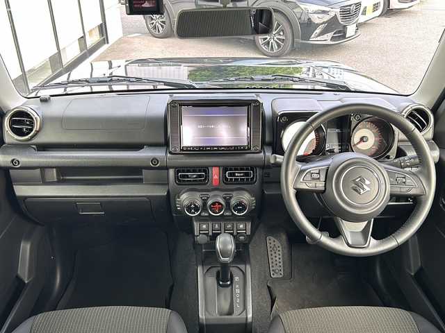 スズキ ジムニー XC 山形県 2022(令4)年 3.5万km ブルーイッシュブラックパール3 純正ナビ/（AM/FM/フルセグ/BT/CD）/スマートキー/前席シートヒーター/電動格納ミラー/フォグランプ/オートLEDヘッドライト/ダウンヒルアシスト/レーンキープアシスト/クルーズコントロール/背面タイヤ/純正フロアマット/社外前後ドライブレコーダー/ターボ/ETCワンオーナー