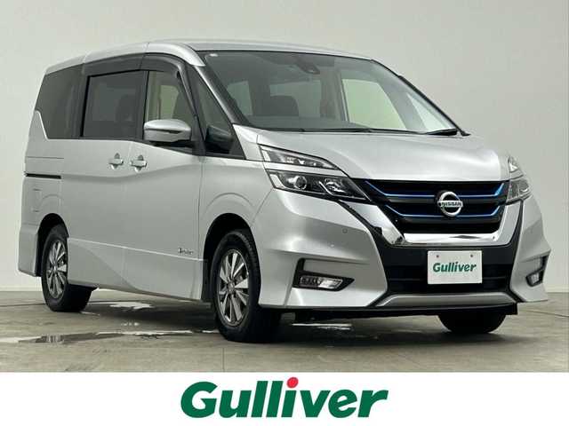 日産 セレナ e－パワー ハイウェイスター 千葉県 2018(平30)年 7.6万km ブリリアントシルバー 純正8型SDナビ/純正後席モニター/全方位カメラ　/プロパイロット　/両側電動スライドドア/シートヒーター　/ハンドルヒーター　/電子インナーミラー　/パーキングアシスト　/リアオートエアコン/LEDヘッドライト（オートライト付き）/電動格納サイドミラー/バックカメラ/アイドリングストップ/ウィンカーミラー/2列目キャプテンシート/ドアバイザー/プッシュスタート/ETC