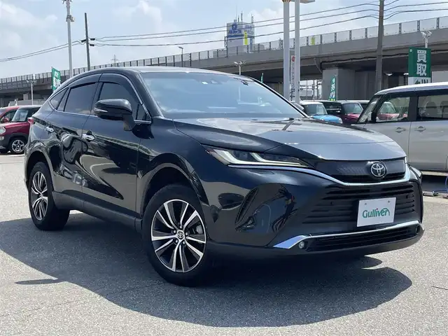 トヨタ ハリアー G 石川県 2020(令2)年 1.3万km プレシャスブラックパール ワンオーナー/純正ディスプレイオーディオ/フルセグTV/バックカメラ/LEDヘッドライト/ETC/パワーバックドア/デジタルインナーミラー/ドライブレコーダー付き/ハーフレザーシート/テレビキャンセラー/スマートキー/プッシュスタート/電動ミラー/保証書