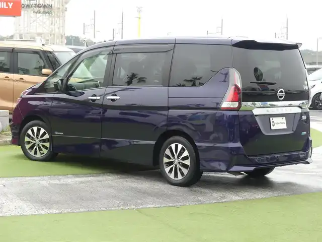 日産 セレナ ハイウェイスター 千葉県 2016(平28)年 5.2万km アズライトブルー エマージェンシーブレーキ/プロパイロット/インテリジェントクルーズコントロール/ハンズフリー両側パワースライドドア/純正SDナビ/地デジTV/【BD/DVD/CD再生機能　Bluetooth接続】/アラウンドビューモニター/ドライブレコーダー/革巻きステアリング/ステアリングスイッチ/ETC/LEDヘッドライト/フォグライト/ウインカーミラー/コーナーセンサー/純正16インチアルミホイル/サイド/カーテンエアバッグ/インテリジェントキー