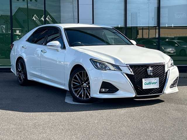 トヨタ クラウン アスリート S-T 岐阜県 2016(平28)年 9.7万km ホワイトパールクリスタルシャイン 登録時走行距離：96734km/純正ナビ/バックモニター/フルセグテレビ・Bluetooth・CD・DVD・USB/クルーズコントロール/ビルトインＥＴＣ/ドライブレコーダー/パワーシート/シートヒーター/ＬＥＤヘッドライト/オートライト/プッシュスタート/スマートキー/純正フロアマット/純正アルミホイール