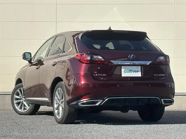 レクサス ＲＸ 450h 茨城県 2012(平24)年 9.2万km ガーネットレッドマイカ 純正メモリナビ/　(AM/FM/CD/DVD/USB/Bluetooth/ワンセグ)/バックカメラ/前方ドライブレコーダー/クルーズコントロール/ETC/3眼LEDヘッドライト/ハーフレザーシート/パワーシート/電動リアゲート/純正アルミホイール/純正フロアマット/パワーステアリング/オートライト/W+カーテンエアバック