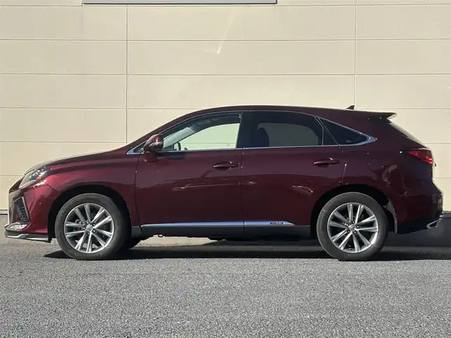 レクサス ＲＸ 450h 茨城県 2012(平24)年 9.2万km ガーネットレッドマイカ 純正メモリナビ/　(AM/FM/CD/DVD/USB/Bluetooth/ワンセグ)/バックカメラ/前方ドライブレコーダー/クルーズコントロール/ETC/3眼LEDヘッドライト/ハーフレザーシート/パワーシート/電動リアゲート/純正アルミホイール/純正フロアマット/パワーステアリング/オートライト/W+カーテンエアバック