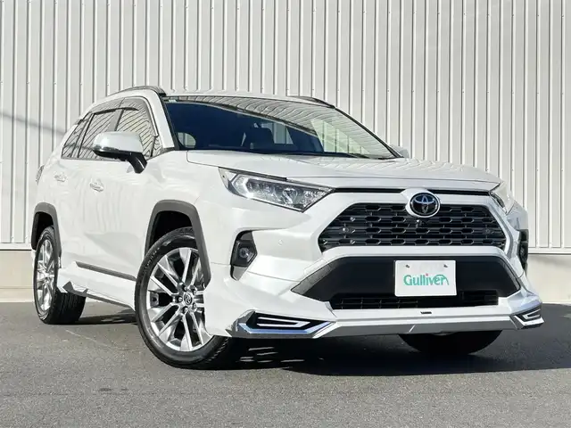 トヨタ ＲＡＶ４ G Zパッケージ 群馬県 2023(令5)年 1.4万km プラチナホワイトパールマイカ ワンオーナー/4WD/純正ディスプレイオーディオ/FM/AM/フルセグTV/Bluetooth/USB/Miracast/モデリスタフルエアロ/プリクラッシュセーフティ/リヤクロストラフィックアラート/パーキングサポートブレーキ/ロードサインアシスト/レーントレーシングアシスト/レーダークルーズコントロール/パノラミックビューモニター/シートヒーター/シートベンチレーション/デジタルインナーミラー/ビルトインETC2.0/運転席パワーシート/メモリーシート/ハンドルヒーター/パワーバックドア/ブラインドスポットモニター/LEDヘッドライト/オートハイビーム/オートライト/革巻きステアリング/純正フロアマット/純正アルミホイール