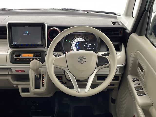 スズキ スペーシア HYBRID X 宮崎県 2020(令2)年 2.8万km オフブルーメタリック/ホワイト2トーン 禁煙車/衝突被害軽減ブレーキ/純正8型ナビTV/（SKX-S804/CD/DVD/Bluetooth/フルセグTV)/純正バックカメラ/純正ビルトインETC/純正セキュリティアラーム/純正フロアマット/両側電動スライドドア/レーンディパーチャーアラート/クリアランスソナー/シートヒーター/オートエアコン/スマートキー/プッシュエンジンスタート/スペアキー/新車時保証書/取扱い説明書