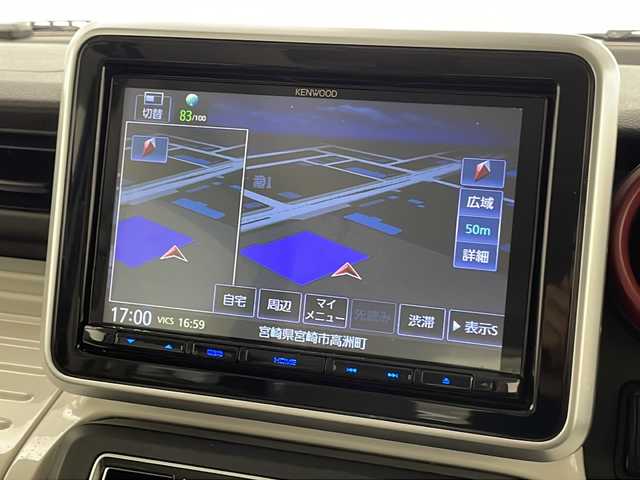 スズキ スペーシア HYBRID X 宮崎県 2020(令2)年 2.8万km オフブルーメタリック/ホワイト2トーン 禁煙車/衝突被害軽減ブレーキ/純正8型ナビTV/（SKX-S804/CD/DVD/Bluetooth/フルセグTV)/純正バックカメラ/純正ビルトインETC/純正セキュリティアラーム/純正フロアマット/両側電動スライドドア/レーンディパーチャーアラート/クリアランスソナー/シートヒーター/オートエアコン/スマートキー/プッシュエンジンスタート/スペアキー/新車時保証書/取扱い説明書
