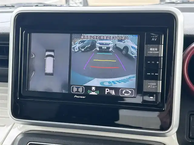 スズキ スペーシア HYBRID X 福島県 2019(平31)年 6.7万km オフブルーM 4WD/純正メモリナビ/　【フルセグ/CD/DVD/MSV/SD/BT/USB】/バックカメラ/全周囲カメラ/ドライブレコーダー前後/前席シートヒーター/ベンチシート/ステアリングリモコン/両側パワースライドドア/アイドリングストップ/衝突軽減システム/横滑り防止機能/レーンキープアシスト/パーキングアシスト/LEDヘッドライト（AUTO機能付き）/スペアキー×１