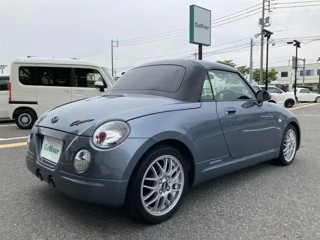 ダイハツ コペン ULTIMATE EDⅡ 鳥取県 2009(平21)年 10.7万km グレーメタリック ターボ車/電動オープン/社外ナビ/CD/DVD/BT/社外ETC/RECAROシート/ビルシュタインサスペンション/前席シートヒーター/キセノンライト/フォグランプ/純正BBS15インチアルミホール/MOMOステアリング/キーレスキー/スペアキー