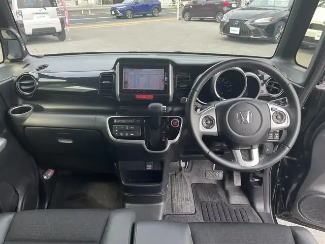 ホンダ Ｎ ＢＯＸ G ターボ Lパッケージ 鳥取県 2015(平27)年 6.8万km スマートブラック Gathersナビ【VXM-165VFi】/・フルセグ/・CD/DVD/・Bluetooth/バックカメラ/両側電動スライドドア/スマートキー/プッシュスタート/ETC/ECONボタン/Allercleanシート/ハーフレザーシート /キセノンライト/オートライト/パドルシフト/ABS/セキュリティアラーム/Wエアバック/ターボ