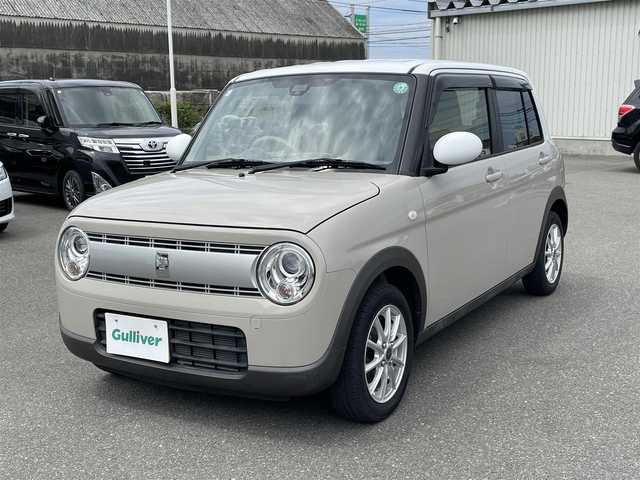 スズキ ラパン S 山形県 2017(平29)年 3.5万km フォーンベージュメタリック/ホワイト2トーンルーフ 4WD/レーダーブレーキサポート/純正カーオーディオ CD AUX AM/FM/HIDオートライト/シートヒーター/14インチアルミ/アイドリングストップ/電動格納ミラー/純正フロアマット/ドアバイザ―/スマートキー