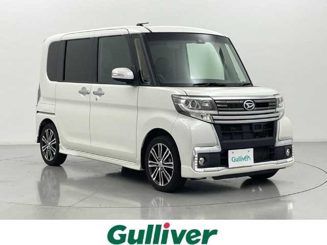 ダイハツ タント カスタム RS トップED SAⅡ 熊本県 2016(平28)年 5.4万km パールホワイトⅢ 社外ナビAVIC-RL99（ＣＤ・ＤＶＤ・フルセグ・ＢＴ・ＳＤ・ＡＵＸ・ｉｐｏｄ・ＵＳＢ）/バックカメラ　/ＥＴＣ　/両側パワースライドドア　/後ろのみコーナーセンサー　/アイドリングストップ　/衝突軽減ブレーキ　/先行車発進お知らせ/横滑り防止/ハーフレザーシート/社外フロアマット/純正１５インチAW/オートライト/LEDヘッドライト/フォグライト/スマートキー/プッシュスタート/スペアキー1本/保証書/取扱説明書
