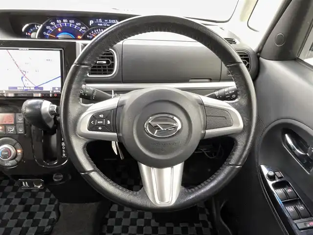 ダイハツ タント カスタム RS トップED SAⅡ 熊本県 2016(平28)年 5.4万km パールホワイトⅢ 社外ナビAVIC-RL99（ＣＤ・ＤＶＤ・フルセグ・ＢＴ・ＳＤ・ＡＵＸ・ｉｐｏｄ・ＵＳＢ）/バックカメラ　/ＥＴＣ　/両側パワースライドドア　/後ろのみコーナーセンサー　/アイドリングストップ　/衝突軽減ブレーキ　/先行車発進お知らせ/横滑り防止/ハーフレザーシート/社外フロアマット/純正１５インチAW/オートライト/LEDヘッドライト/フォグライト/スマートキー/プッシュスタート/スペアキー1本/保証書/取扱説明書
